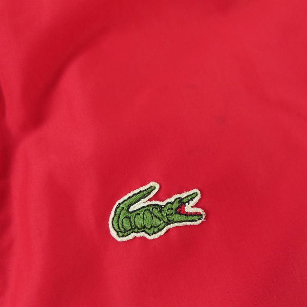 実際に弊社で買取させて頂いたLACOSTE/ラコステ ジャケット レッド/3の画像 5枚目