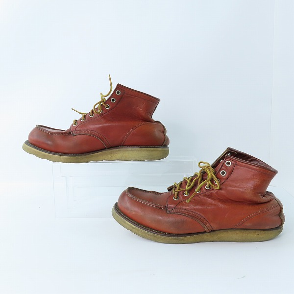 実際に弊社で買取させて頂いたRED WING/レッドウィング 四角犬タグ アイリッシュセッター モックトゥ ブーツ 8875/9.5の画像 3枚目