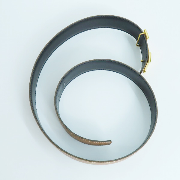 実際に弊社で買取させて頂いたHERMES/エルメス リバーシブル コンスタンスHレザーベルト □A刻印の画像 5枚目