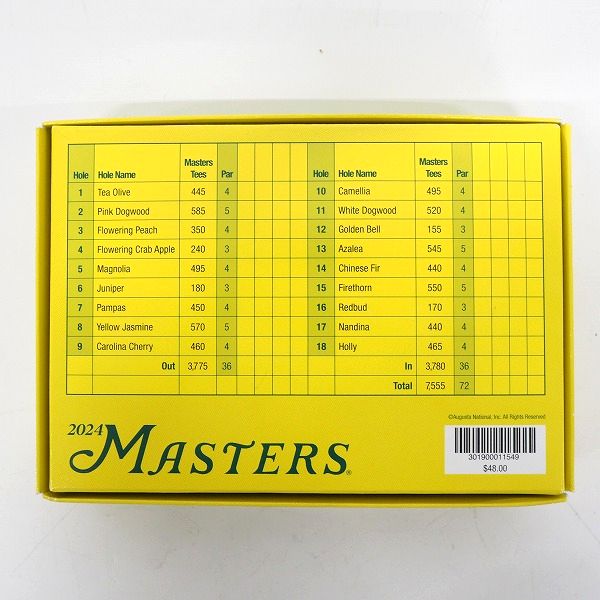 実際に弊社で買取させて頂いた【未使用/オウンネーム】Titleist/タイトリスト VELOCITY/ベロシティ 2024 MASTERS ゴルフボール ホワイト 1ダースの画像 3枚目