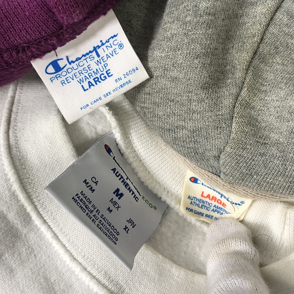 実際に弊社で買取させて頂いた【おまとめ】Champion/チャンピオン スウェット/パーカーの画像 1枚目