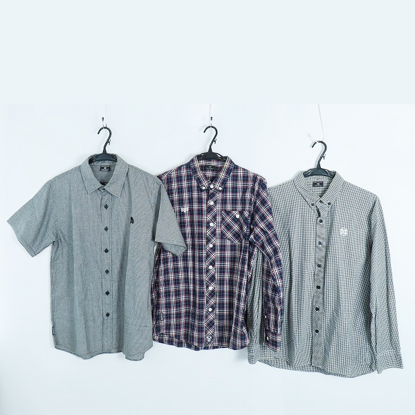実際に弊社で買取させて頂いたBOUNTY HUNTER/バウンティーハンター 半袖 長袖 チェック柄/ボタンシャツ/3点セット