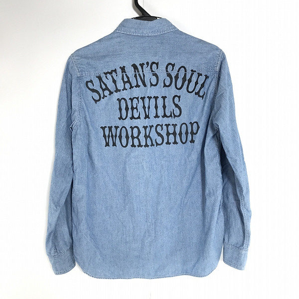 実際に弊社で買取させて頂いたWACKOMARIA/ワコマリア デニム ダンガリーシャツ 長袖シャツ/Sの画像 1枚目