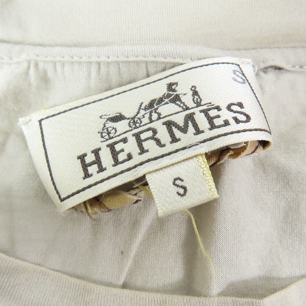 実際に弊社で買取させて頂いたHERMES/エルメス コットン半袖Tシャツ Sの画像 2枚目