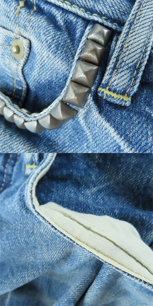 実際に弊社で買取させて頂いたHYSTERIC GLAMOUR×KURT COBAIN/ヒステリックグラマー×カートコバーン 10SS デニムパンツ 0202AP04/28の画像 9枚目