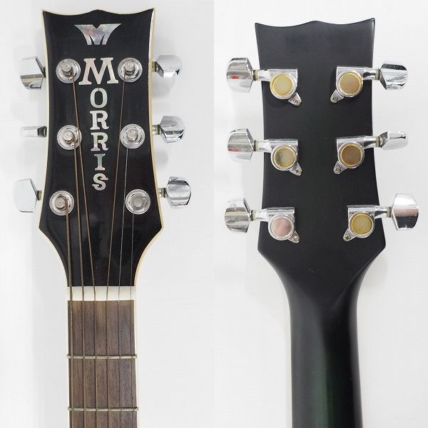 実際に弊社で買取させて頂いた★Morris/モーリス MG-30 幌馬車ラベル アコースティックギター/アコギ ソフトケース付の画像 2枚目