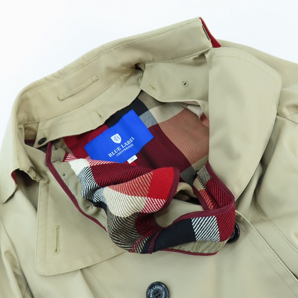 実際に弊社で買取させて頂いたBURBERRY BLUE LABEL/バーバリーブルーレーベル トレンチコート 55A11-600-42/38の画像 6枚目