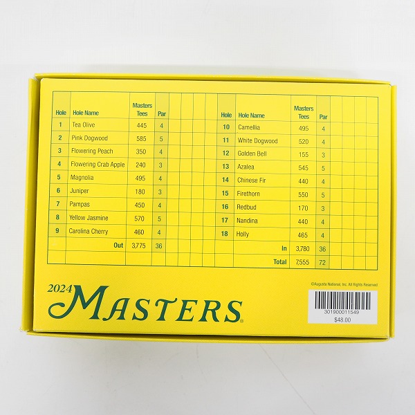 実際に弊社で買取させて頂いた【未使用/オウンネーム】Titleist/タイトリスト VELOCITY/ベロシティ 2024 MASTERS ゴルフボール ホワイト 1ダースの画像 3枚目