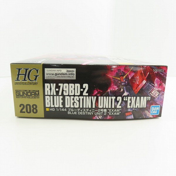 実際に弊社で買取させて頂いた【未組立】BANDAI/バンダイ 1/144 HGUC 機動戦士ガンダム外伝 THE BLUE DESTINY RX-79BD-2 ブルーディスティニー2号機 EXAMの画像 4枚目