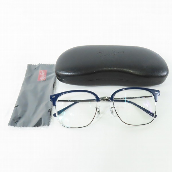 実際に弊社で買取させて頂いたRayBan/レイバン NEW CLUBMASTER OPTICS 度入り メガネフレーム/アイウェア RB7216Fの画像 7枚目