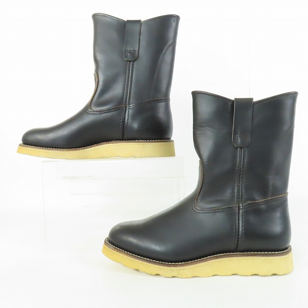 実際に弊社で買取させて頂いた【未使用】RED WING/レッドウィング 羽タグ PECOS BOOTS/ペコスブーツ ブラック 8169/6Eの画像 3枚目