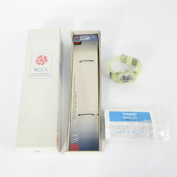 実際に弊社で買取させて頂いたG-SHOCK/Gショック FROGMAN/フロッグマン W.C.C.S サンゴ礁 DW-9900WC-7T【動作未確認】の画像 5枚目