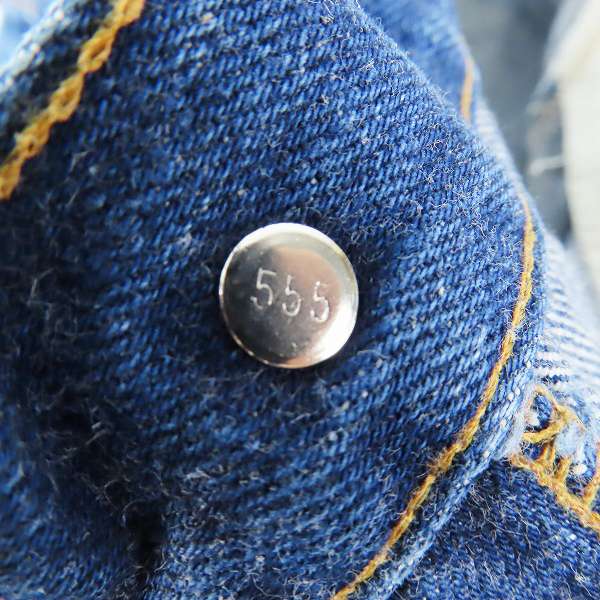 実際に弊社で買取させて頂いたLevi's/リーバイス 501 刻印555 For over 110 Years/110周年モデル デニムパンツ /33×36の画像 4枚目