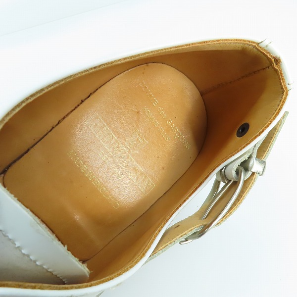 実際に弊社で買取させて頂いたGEORGE COX×COMME des GARCONS HOMME PLUS/ジョージコックス×コムデギャルソンオムプリュス レザーシューズ 15344V/7の画像 4枚目