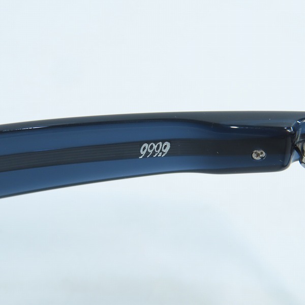 実際に弊社で買取させて頂いた999.9/フォーナインズ 跳ね上げ アイウェア/メガネフレーム NPM-57の画像 4枚目