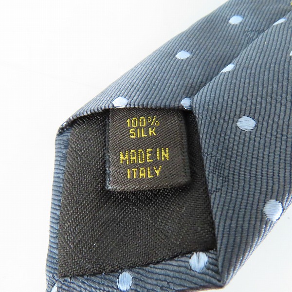 実際に弊社で買取させて頂いたLOUIS VUITTON/ルイ・ヴィトン ネクタイ グレー ドット柄 モノグラムの画像 5枚目