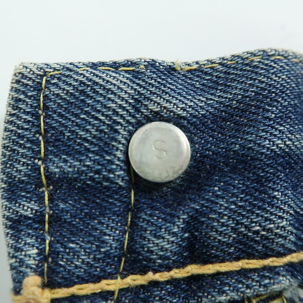 実際に弊社で買取させて頂いたLEVI'S/リーバイス ヴィンテージ 50~60s 501XX 刻印S ビッグE/紙パッチ/オフセットセンターループ デニムパンツの画像 5枚目