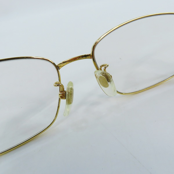実際に弊社で買取させて頂いたdunhill/ダンヒル T-CELLULOID/TITAN F-K18/イエローゴールド メガネフレーム 1026の画像 3枚目