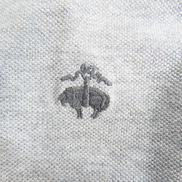 実際に弊社で買取させて頂いたBROOKS BROTHERS/ブルックスブラザーズ ロゴ刺繍 半袖ポロシャツ グレー/ XLの画像 3枚目