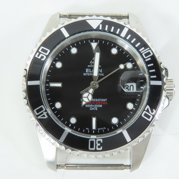 実際に弊社で買取させて頂いた【ベルト欠品】ELGIN/エルジン AUTOMATIC DEEPSEA/FK-531N-SL 自動巻き 腕時計