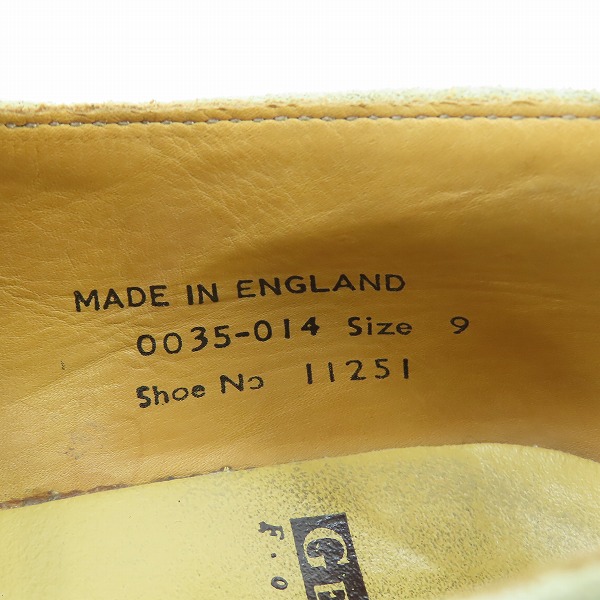 実際に弊社で買取させて頂いたGEORGE COX/ジョージコックス ベージュスエード ラバーソール 0035-014/9の画像 5枚目