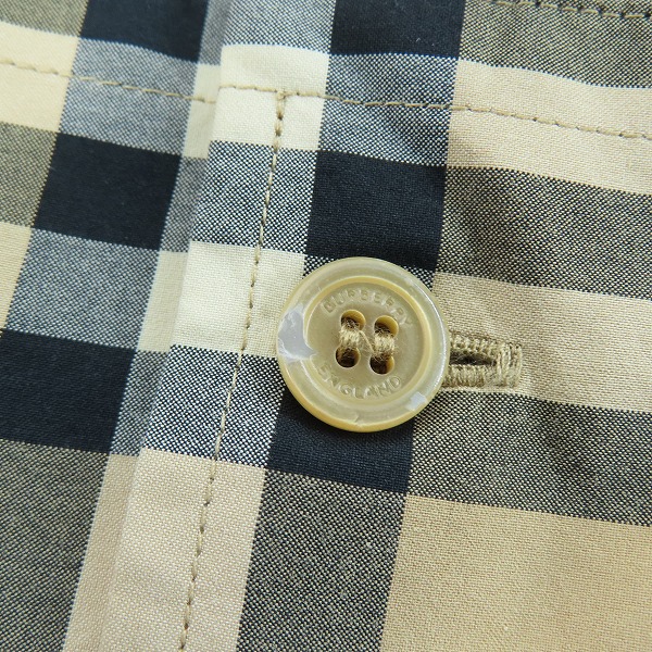 実際に弊社で買取させて頂いたBURBERRY/バーバリー チェックシャツ THTHAGAR129SAM 8020863/Mの画像 6枚目