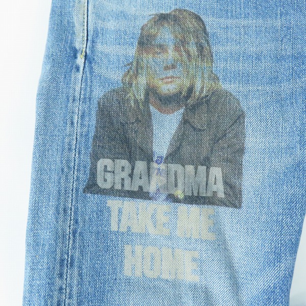 実際に弊社で買取させて頂いたHYSTERIC GLAMOUR×KURT COBAIN/ヒステリックグラマー×カートコバーン 10SS デニムパンツ 0202AP04/28の画像 7枚目