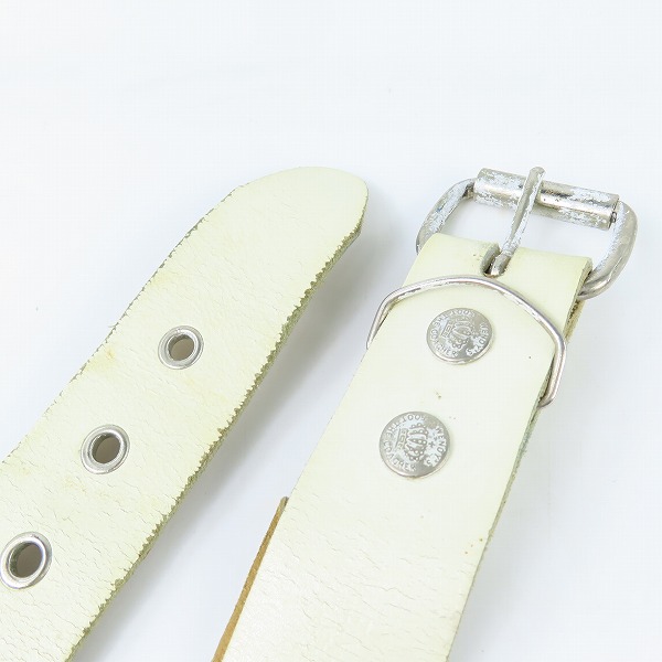 実際に弊社で買取させて頂いた 【難有り】Wendy's & foot the coacher/ウェンディズアンドフットザコーチャー スタッズ レザーベルト の画像 1枚目