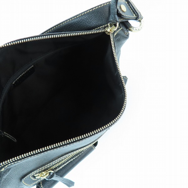 実際に弊社で買取させて頂いたBVLGARI/ブルガリ ABELEL レザー ショルダーバッグ/ワンショルダーの画像 4枚目