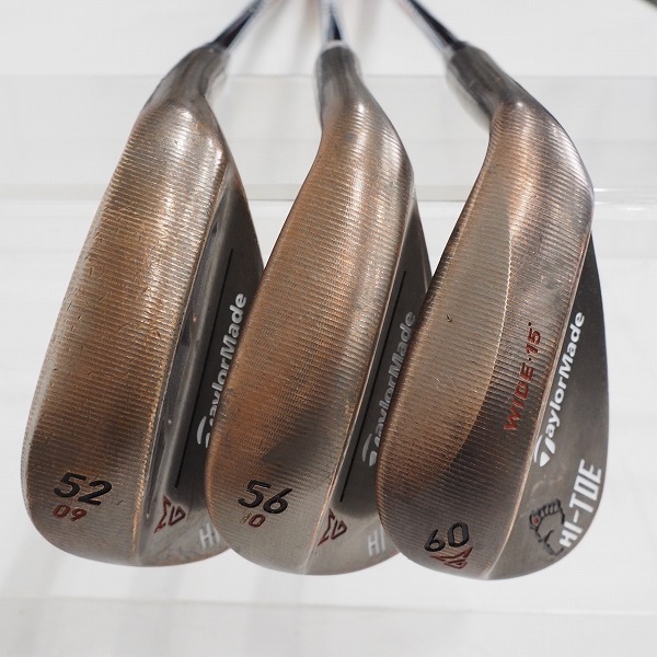 実際に弊社で買取させて頂いたTaylorMade/テーラーメイド HI-TOE CARBON STEEL ウェッジ 52°,56°,60°  3本セット N.S.PRO 950HG NEO FLEX:Sの画像 1枚目