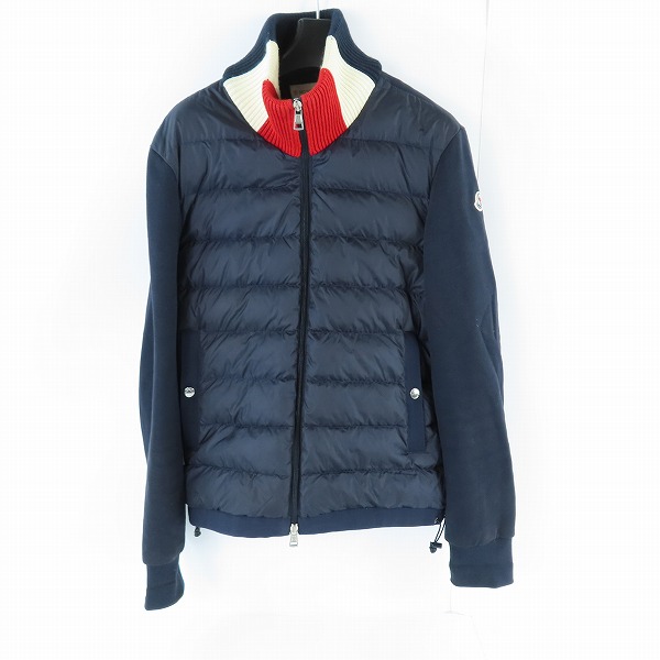 実際に弊社で買取させて頂いた【JPタグ】MONCLER/モンクレール MAGLIA CARDIGAN ハイネック ニット/ダウン切替 ジャケット D20918421600 80967/M