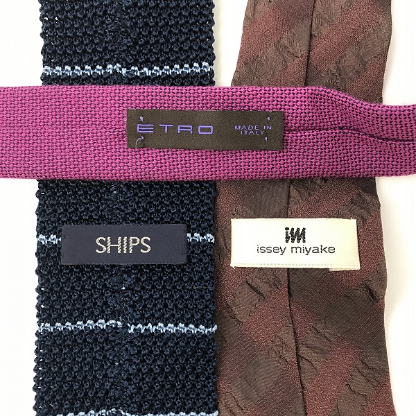 実際に弊社で買取させて頂いた【おまとめ】issey miyake/イッセイミヤケ ETRO/エトロ SHIPS/シップス 他 ネクタイの画像 1枚目