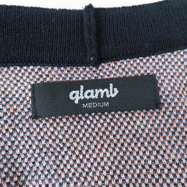 実際に弊社で買取させて頂いたglamb/グラム Initial Border Cardigan/イニシャルボーダーカーディガン GB0124/KNT03/Mの画像 2枚目