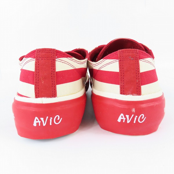 実際に弊社で買取させて頂いたatmos pink×AVIC×楳図かずお/アトモスピンク×アヴィック×楳図かずお SNEAKERS RED スニーカー/26.0の画像 1枚目