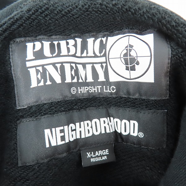 実際に弊社で買取させて頂いた【未使用】NEIGHBORHOOD /ネイバーフッド 23AW NH X PUBLIC ENEMY.SWEATPARKA LS 232UWNH-CSM01/XLの画像 2枚目
