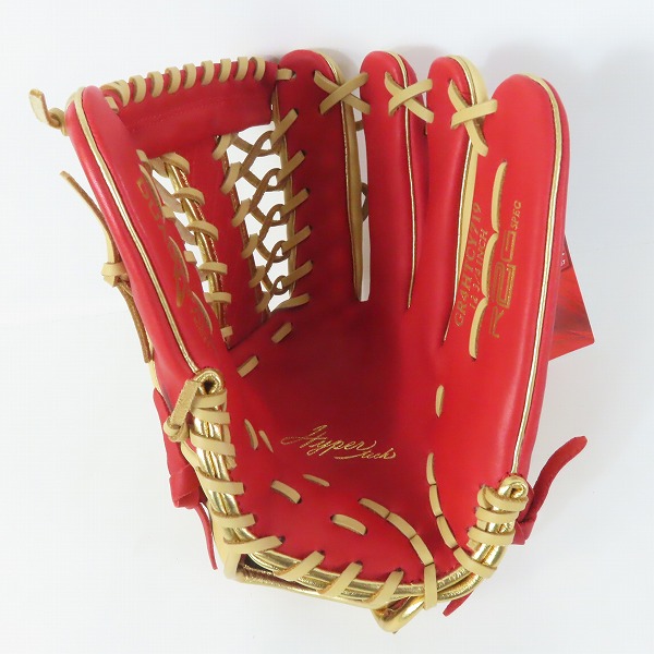 実際に弊社で買取させて頂いた【未使用】Rawlings/ローリングス HYPER TECH COLOR SYNC 軟式 外野手 右投げ用 グローブ GR4HTCY719の画像 2枚目
