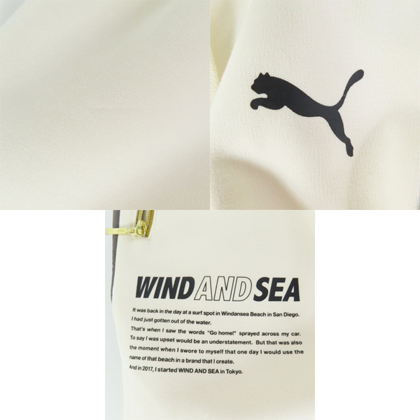 実際に弊社で買取させて頂いたWIND AND SEA×PUMA/ウィンダンシー×プーマ T7 TRACK PANTS コラボ トラックパンツ 530903-02/Mの画像 8枚目