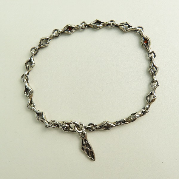 実際に弊社で買取させて頂いたBloody Mary/ブラッディマリー 火の粉 チェーンブレスレット/ガーネットの画像 1枚目