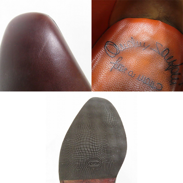 実際に弊社で買取させて頂いたSantoni/サントーニ ストレートチップレザーシューズ 9096/7の画像 6枚目