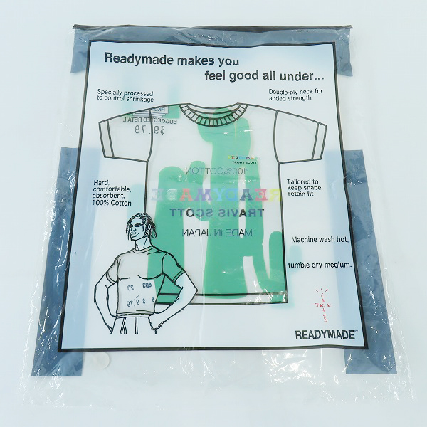 実際に弊社で買取させて頂いたREADY MADE×Travis Scott/レディメイド×トラヴィススコット 3PACK T-SHIRTS/Tシャツ 3点セットの画像 7枚目