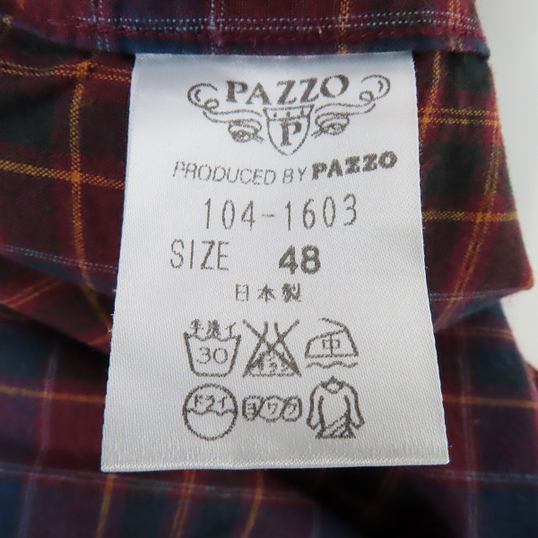 実際に弊社で買取させて頂いたCUSTOM CULTURE from PAZZO/カスタムカルチャー パッゾ スナップボタンシャツ 48の画像 4枚目