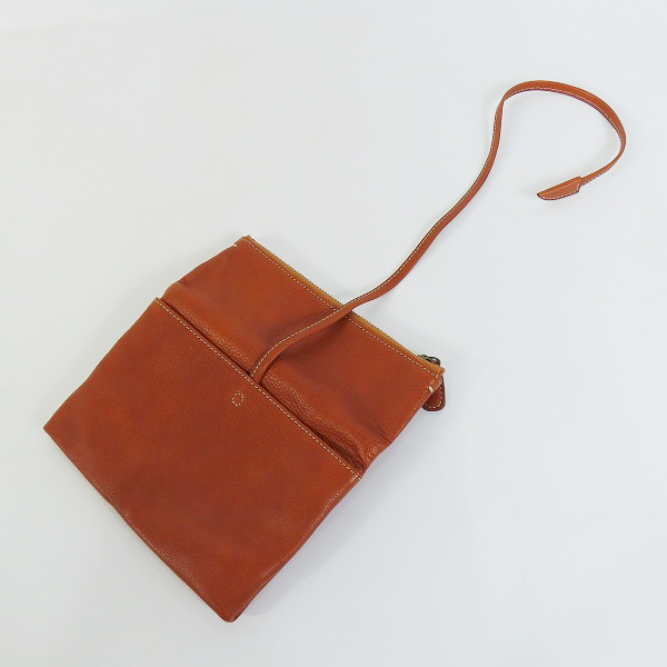 実際に弊社で買取させて頂いた土屋鞄製造所/ツチヤカバン トーンオイルヌメ ループフラットポーチの画像 3枚目