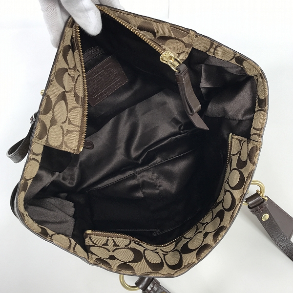実際に弊社で買取させて頂いたCOACH/コーチ シグネチャー マーケット/トートバックの画像 3枚目
