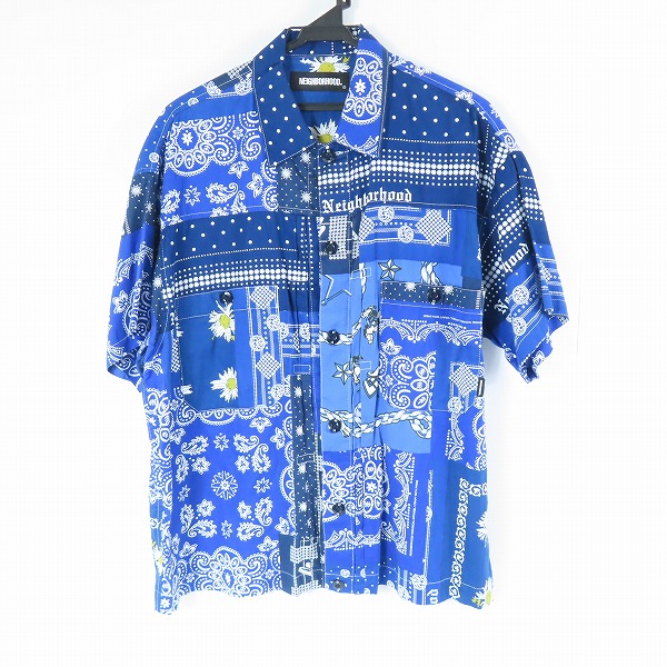 実際に弊社で買取させて頂いたNEIGHBORHOOD /ネイバーフッド 21SS BANDANA TYPE-B/C-SHIRT.SS バンダナシャツ 211tsnh-shm07/M
