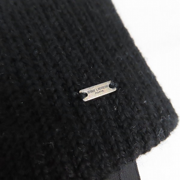 実際に弊社で買取させて頂いたSAINT LAURENT PARIS/サンローランパリ ロゴプレート ウールグローブ/手袋 /S(8)の画像 8枚目