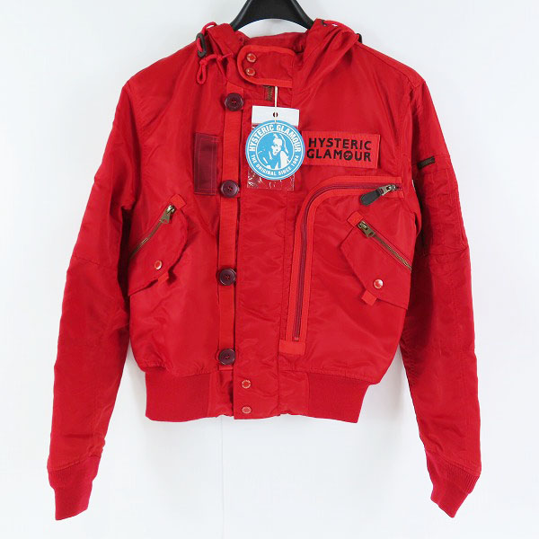 実際に弊社で買取させて頂いた【未使用】HYSTERIC GLAMOUR/ヒステリックグラマー エアフォース フーデッド ミリタリー ジャケット 02173AB05250/S
