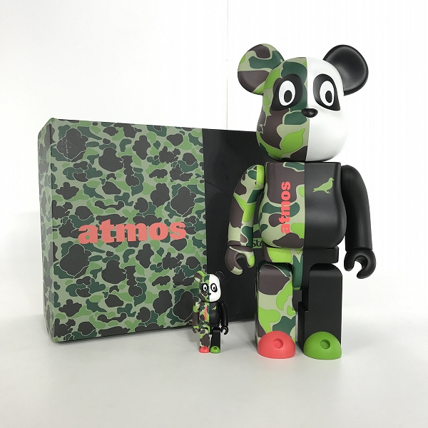 実際に弊社で買取させて頂いたMEDICOM TOY/メディコムトイ WIND AND SEA×atmos×BE@RBRICK/ウィンダンシー×アトモス×ベアブリック 100%&400%