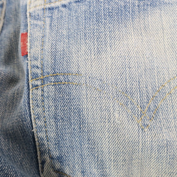 実際に弊社で買取させて頂いたLEVI'S/リーバイス ヴィンテージ 501 66前期 ボタン裏刻印6 スモールe  ボタンフライ デニムパンツの画像 8枚目