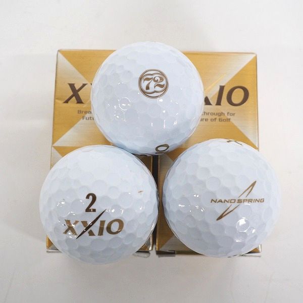 実際に弊社で買取させて頂いた【未使用/オウンネーム含】DUNLOP/ダンロップ XXIO/ゼクシオ SUPER XD+,AERO SPIN 他 ゴルフボール 計14個の画像 2枚目