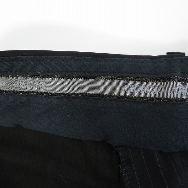 実際に弊社で買取させて頂いた【JPタグ】GIORGIO ARMANI/ジョルジオアルマーニ セットアップ スーツ ストライプ ジャケット/パンツ/54の画像 6枚目